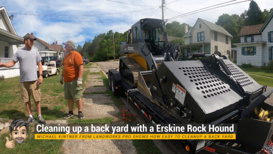 Erskine Rock Hound Cleaning a Rocky Mess