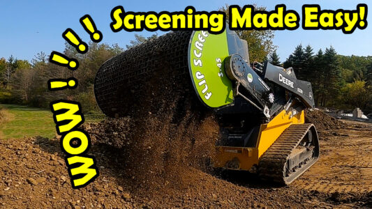 S45 Flipscreen on John Deere Skid steer 323E Made Easy