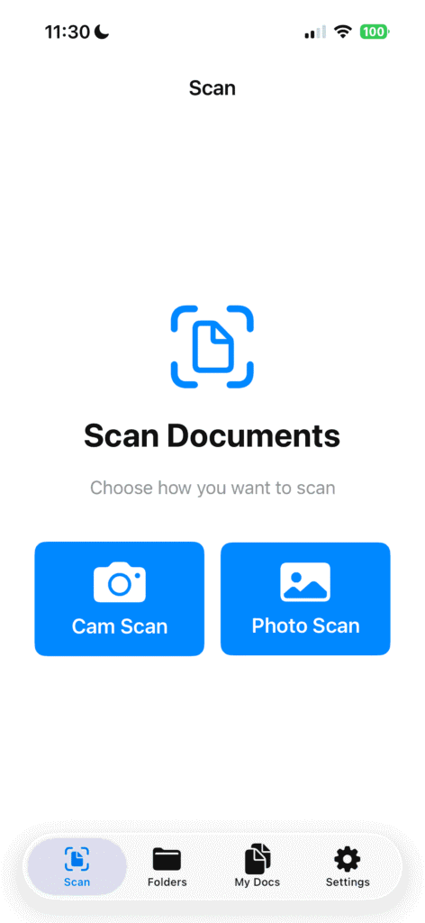 Scan Document or Photos to PDF in Seconds